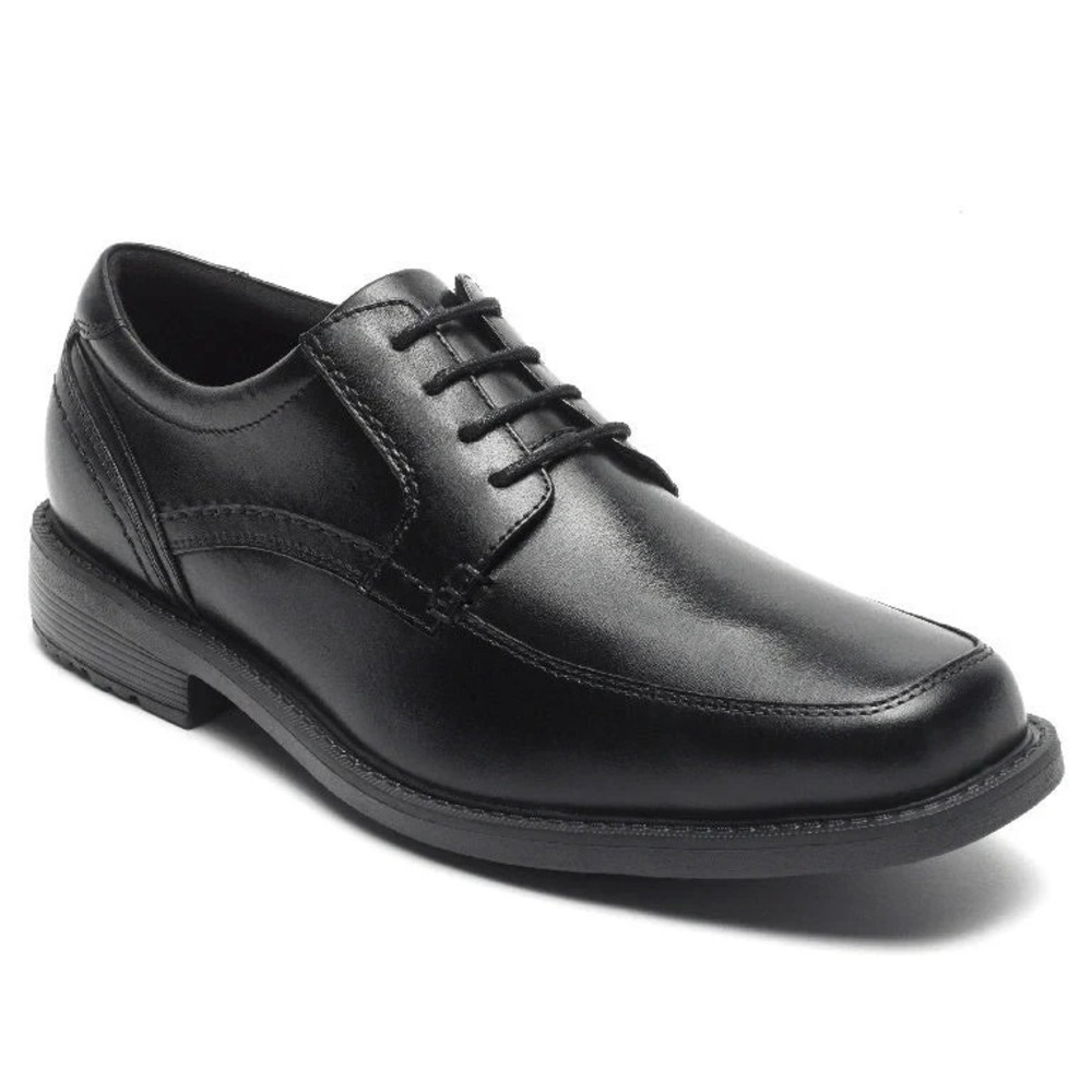 Rockport® (Men's‎ 8 M) Style Leader™ 2 Apron Toe Oxford in Black Leather - $130